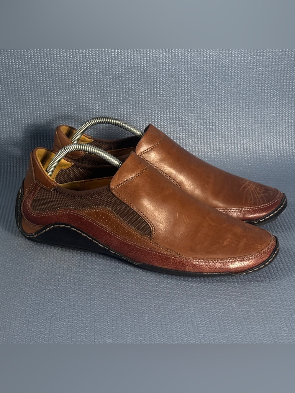 COLE HAAN Nike Air Infinity Brown Leather Slip-On Comfort Shoes Men’s Size 9.5